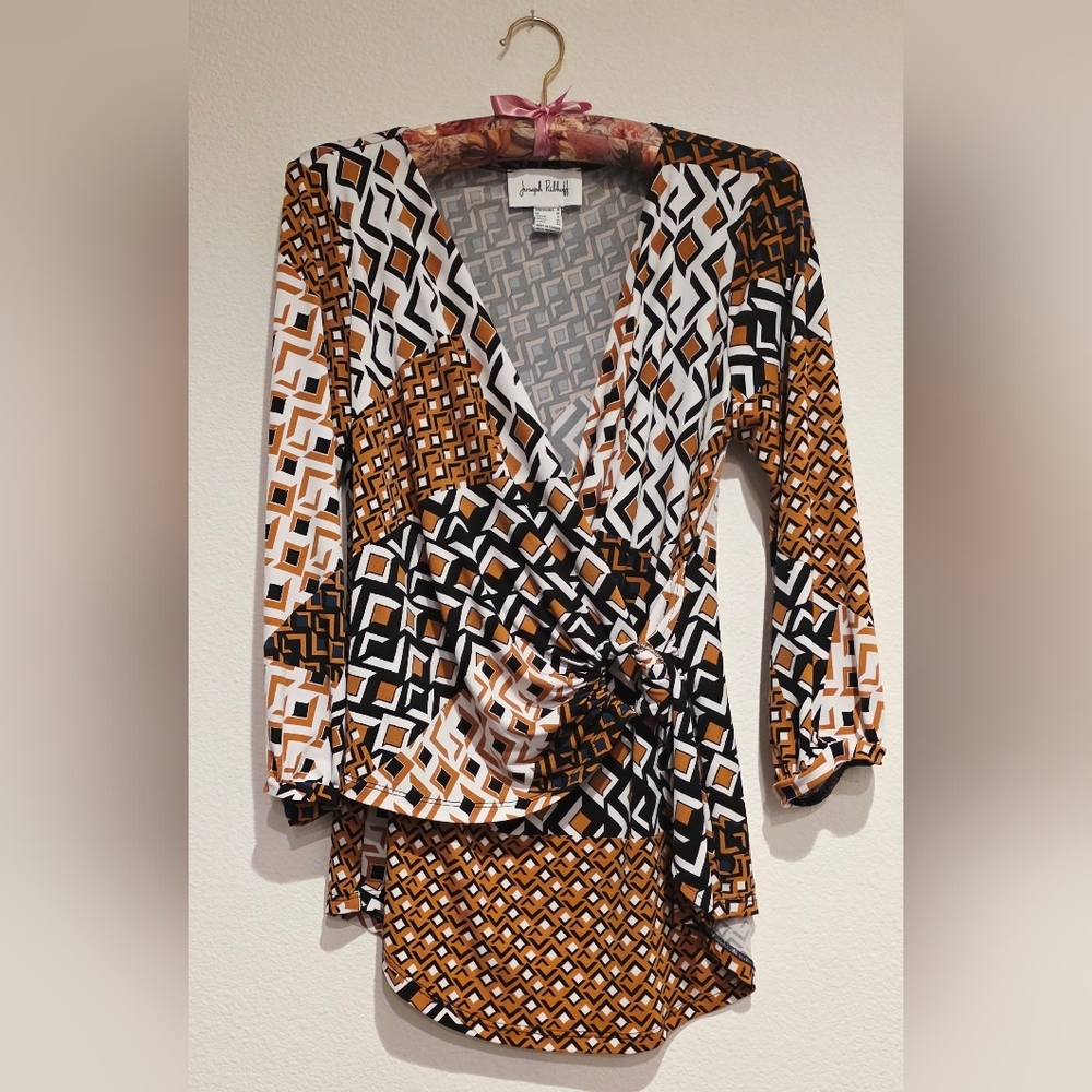 Joseph Ribkoff Multicolor Patterned Blouse New - image 2